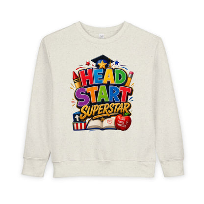 Head Start Superstar Toddler Sweatshirt — Colorful Preschool Graduation Gift