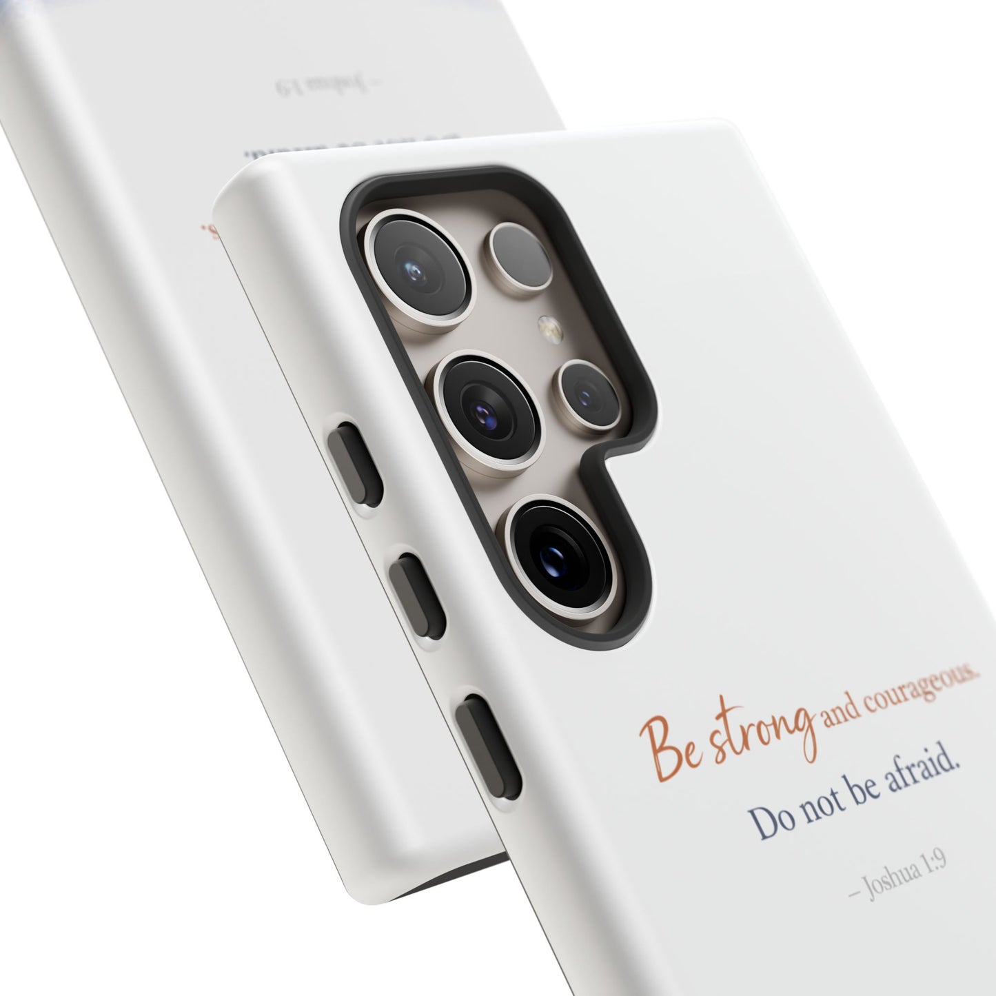 Inspirational 'Be Strong and Courageous' Phone Case — Joshua 1:9 Christian Protective Tough Case
