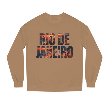 Rio de Janeiro Graphic Sweatshirt — Sunset Typography Travel Crewneck