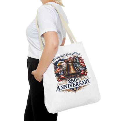 Anniversary Tote Bag — "United States of America 250th Anniversary" Liberty Bell Design