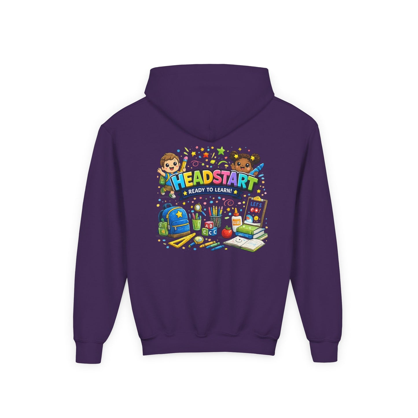 Head Start Kids Hoodie – 'Ready to Learn' Back-to-School Youth Sweatshirt