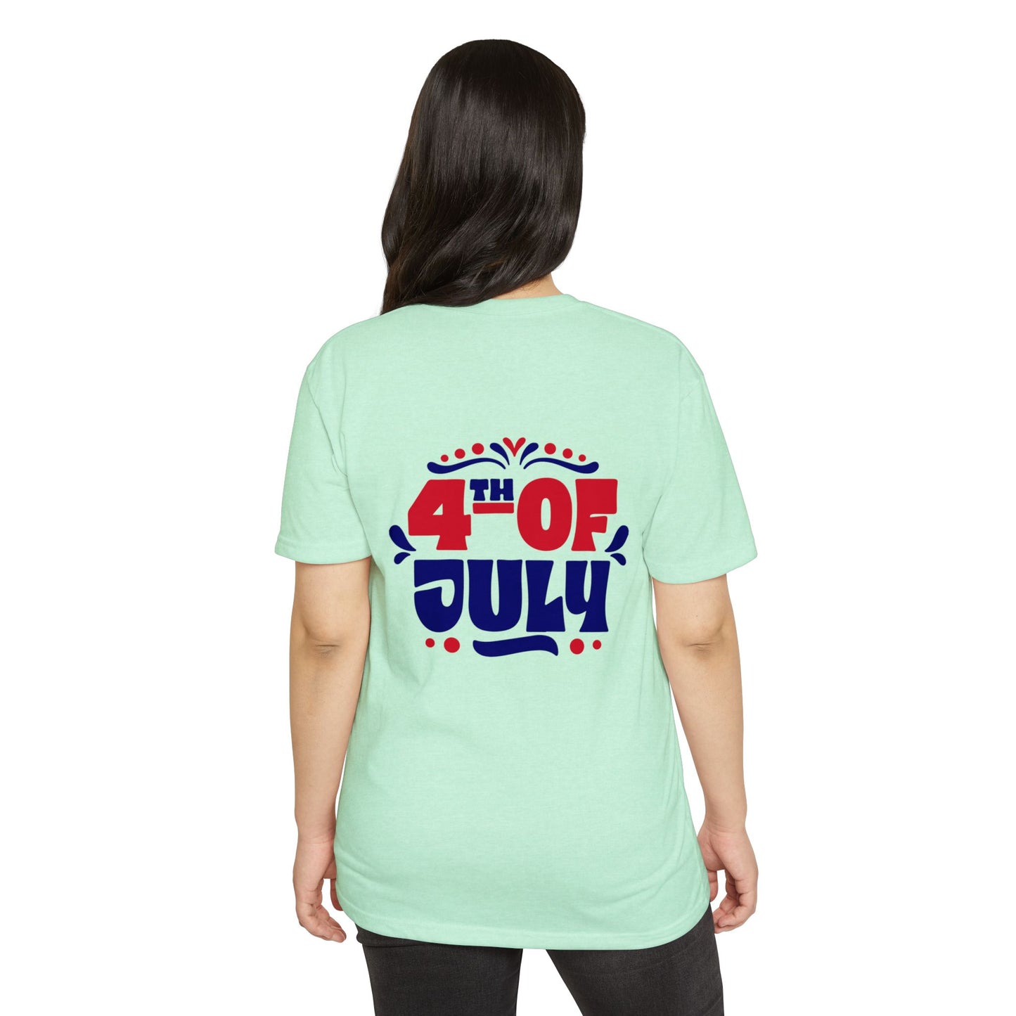 4th of July T-Shirt — Patriotic Red & Blue Independence Day Tee