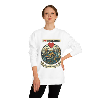I  Fort Lauderdale Crewneck Sweatshirt — Venice of America Canals Graphic