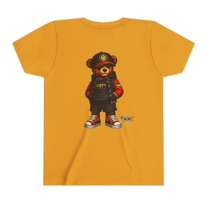 Youth Tee — 'Unity' Streetwear Teddy Bear Graphic Shirt