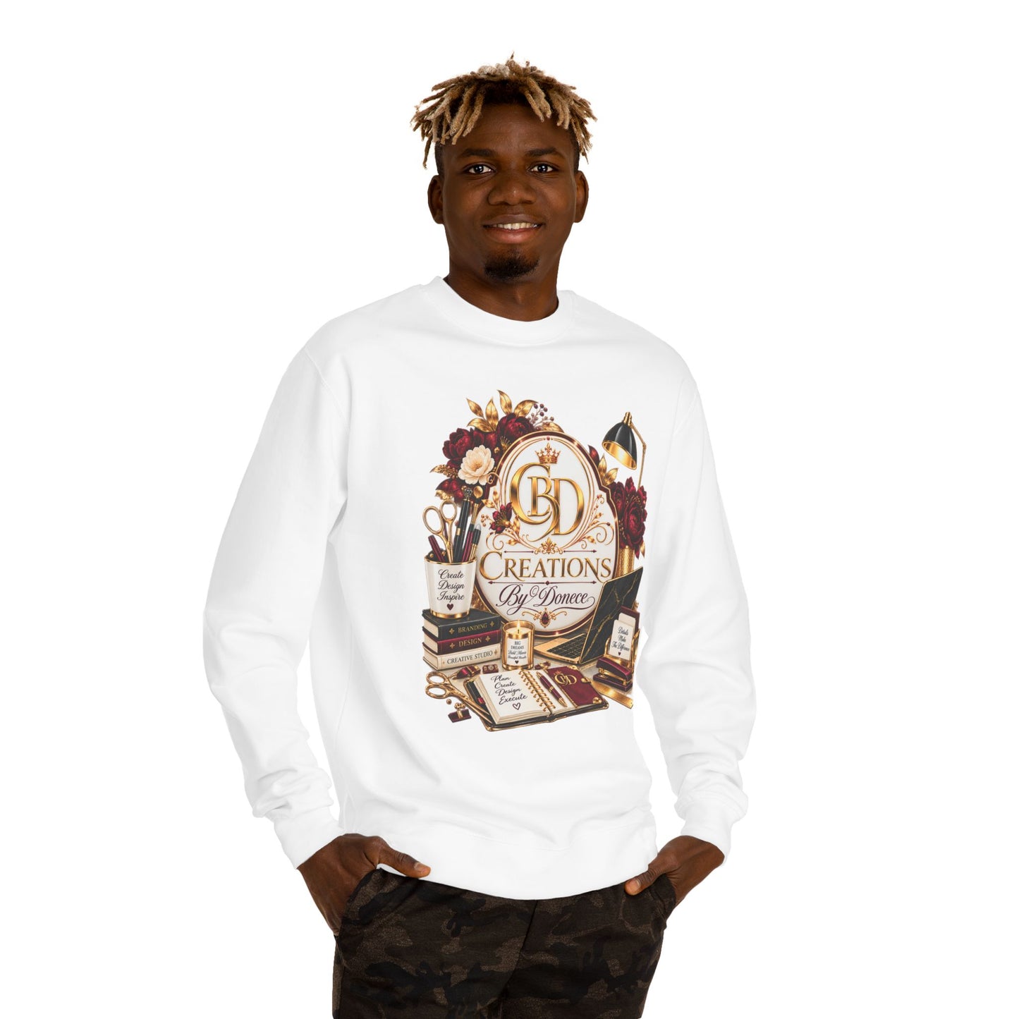 Crewneck Sweatshirt — Vintage Desk Creations Logo