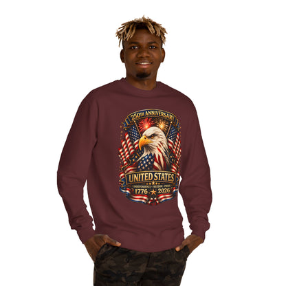 250th Anniversary United States Eagle Sweatshirt – 1776–2026 Patriotic Crewneck