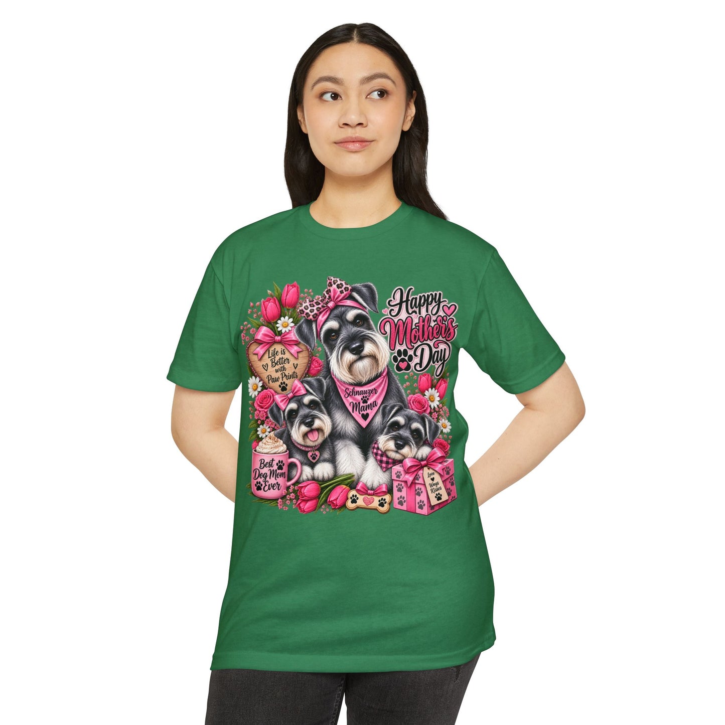 Mother's Day Schnauzer T-Shirt — Happy Mother's Day Dog Mom Tee