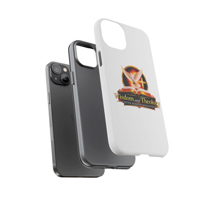 Wisdom and Theology Phone Case — Christian Dove & Cross Protective Tough Case