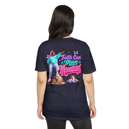 T-Shirt — Faith Can Move Mountains Inspirational Graphic Tee