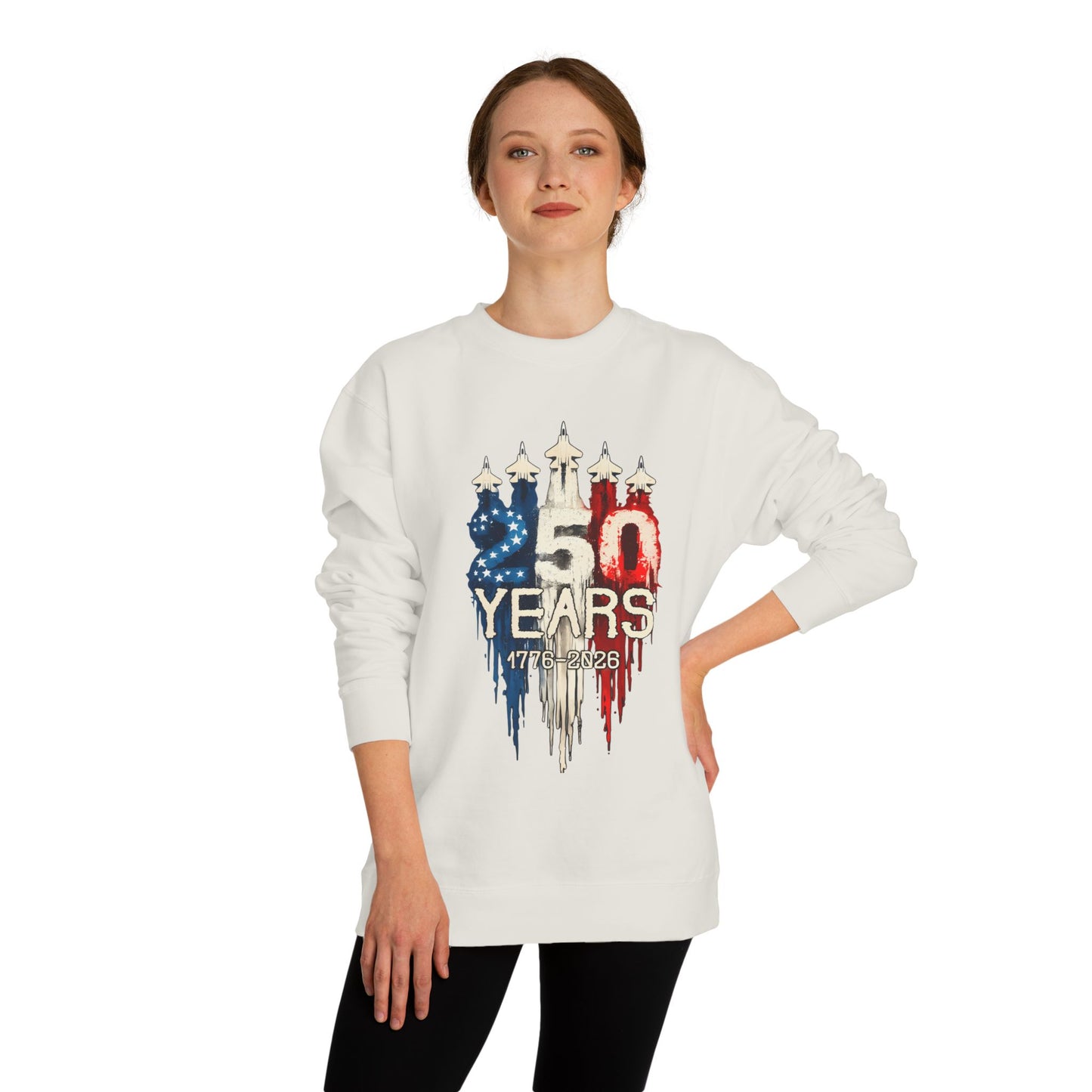 50 Years Anniversary Sweatshirt — Patriotic USA Flag Design (1971–2021)