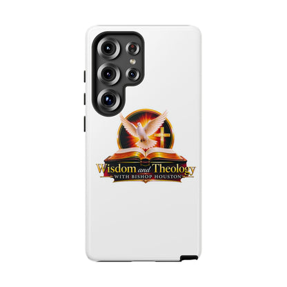 Wisdom and Theology Phone Case — Christian Dove & Cross Protective Tough Case