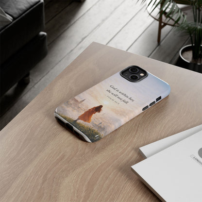 Inspirational Psalm 46:5 Phone Case — 'God is within her, she will not fall' Christian Phone Cover