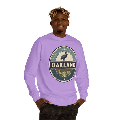 Oakland Retro Heron Crewneck Sweatshirt