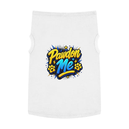 Pawdon Me Pet Tank Top — Cute Funny Paw Print Graphic for Dogs & Cats
