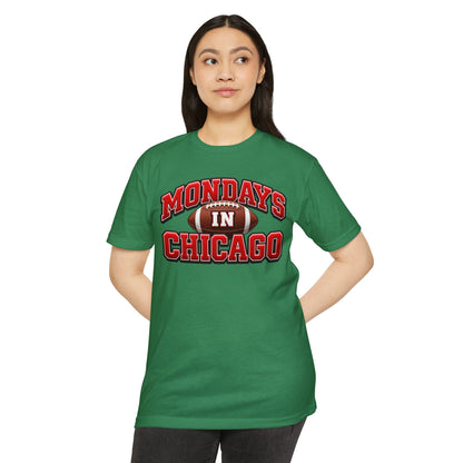 Mondays in Chicago Football T-Shirt