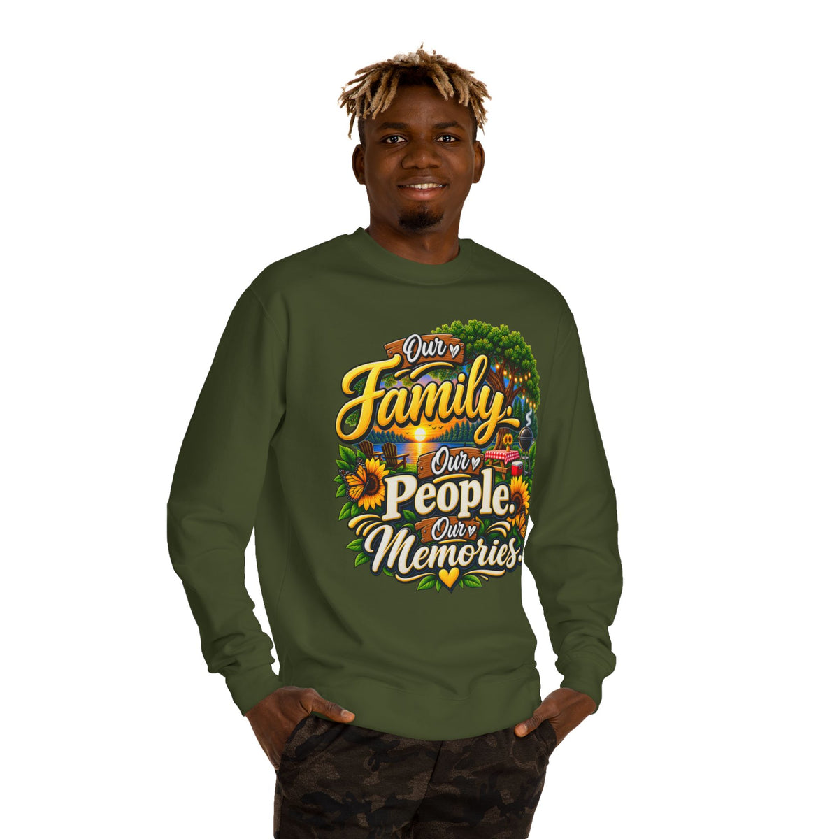 Family People Memories Sweatshirt — Our Family, Our People, Our Memories Crewneck