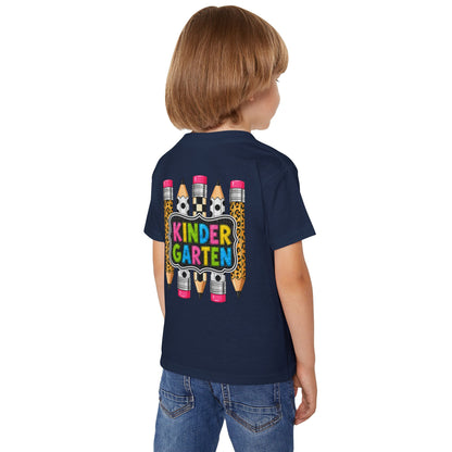 Kindergarten Pencils Toddler T-Shirt — Colorful Back-to-School Tee