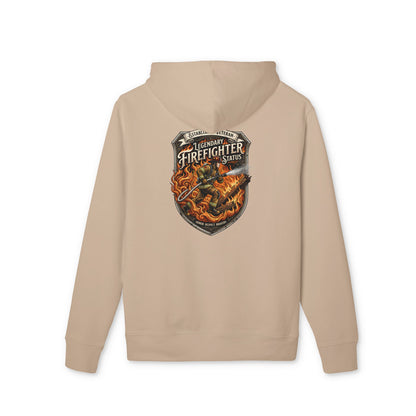 Firefighter Shield Hoodie — Legendary Firefighter Vintage Emblem