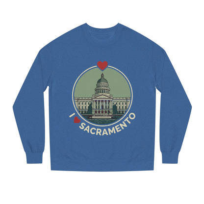 Sacramento Capitol Crewneck Sweatshirt — I Love Sacramento Vintage Graphic