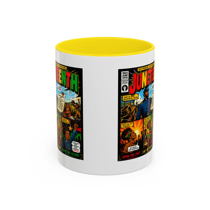 Juneteenth Comic Art Coffee Mug — Celebratory Black History Accent Mug