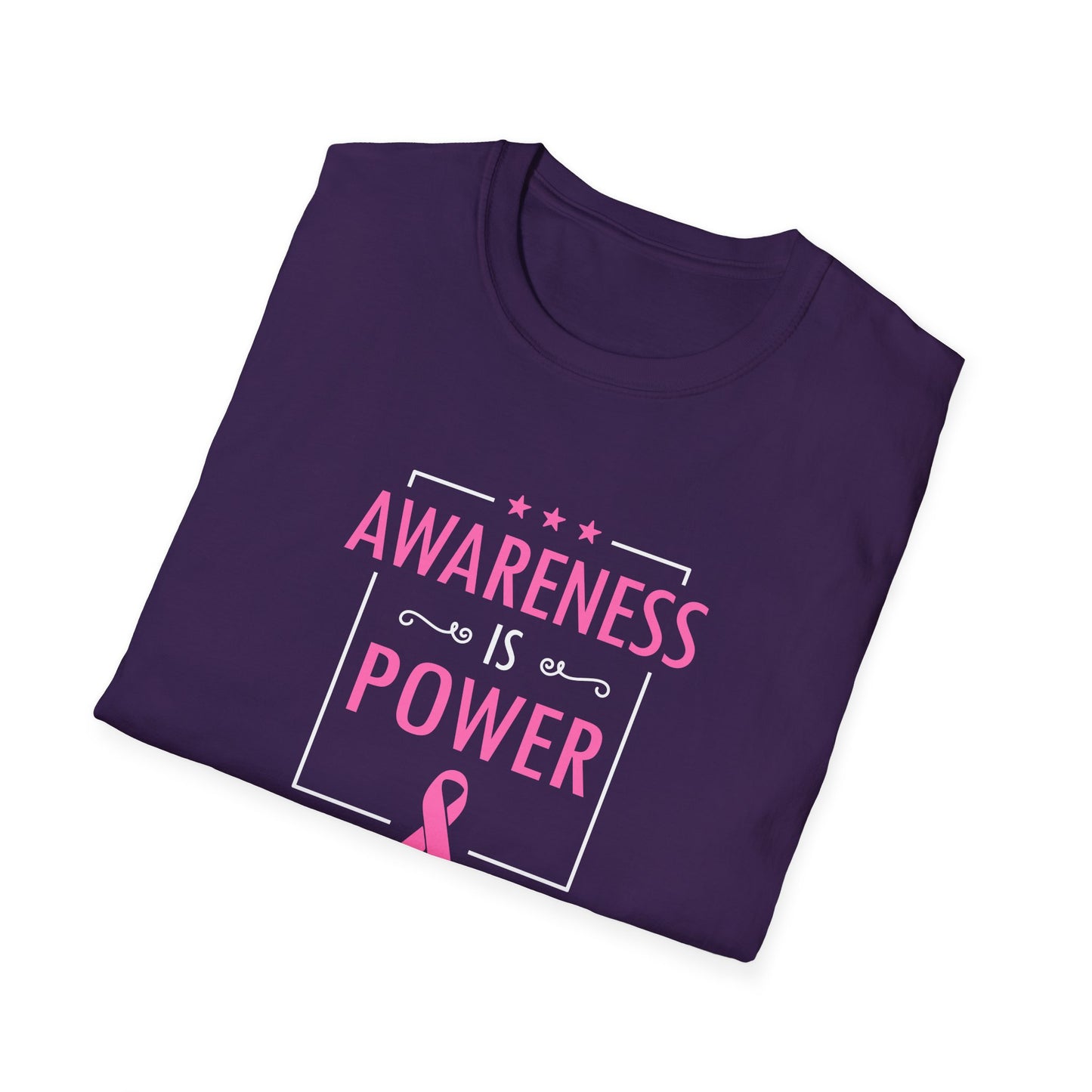 Awareness Is Power Breast Cancer Awareness T-Shirt