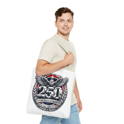 250th USA Anniversary Tote Bag — Patriotic Eagle 1776–2026 Commemorative Tote