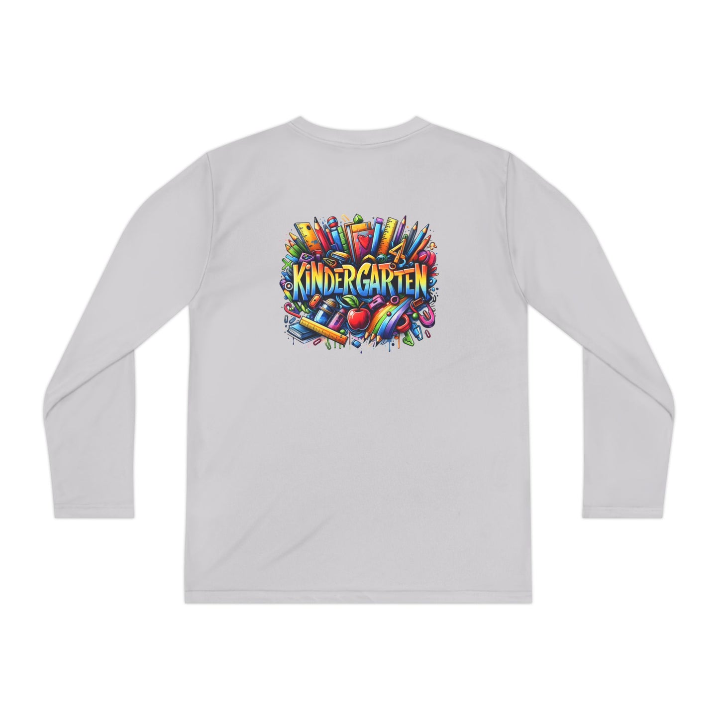 Kindergarten Crayons Youth Long Sleeve Tee