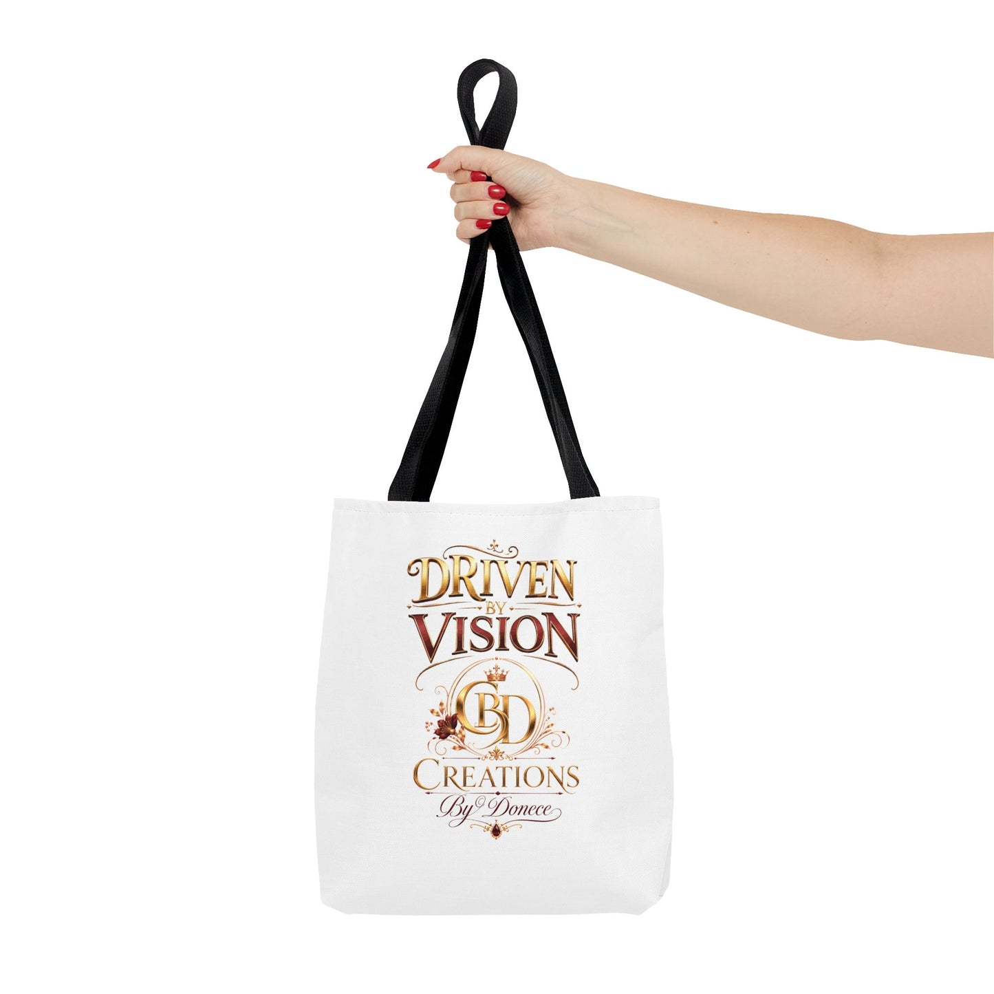 Driven by Vision Tote Bag — Branded BD Creations All-Over Print Tote