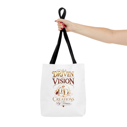 Driven by Vision Tote Bag — Branded BD Creations All-Over Print Tote