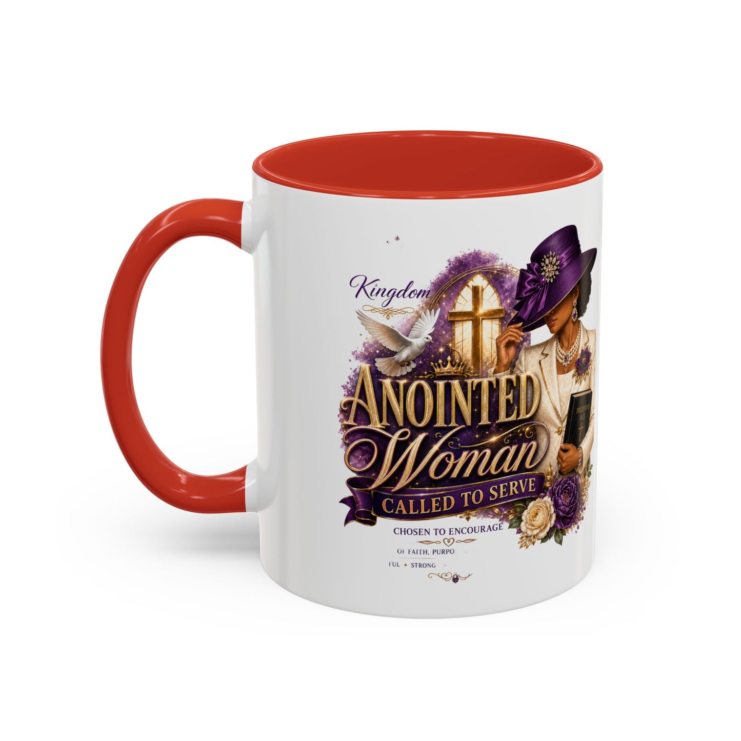 Anointed Woman Coffee Mug — Faithful, Called to Serve Accent Mug (11/15oz)