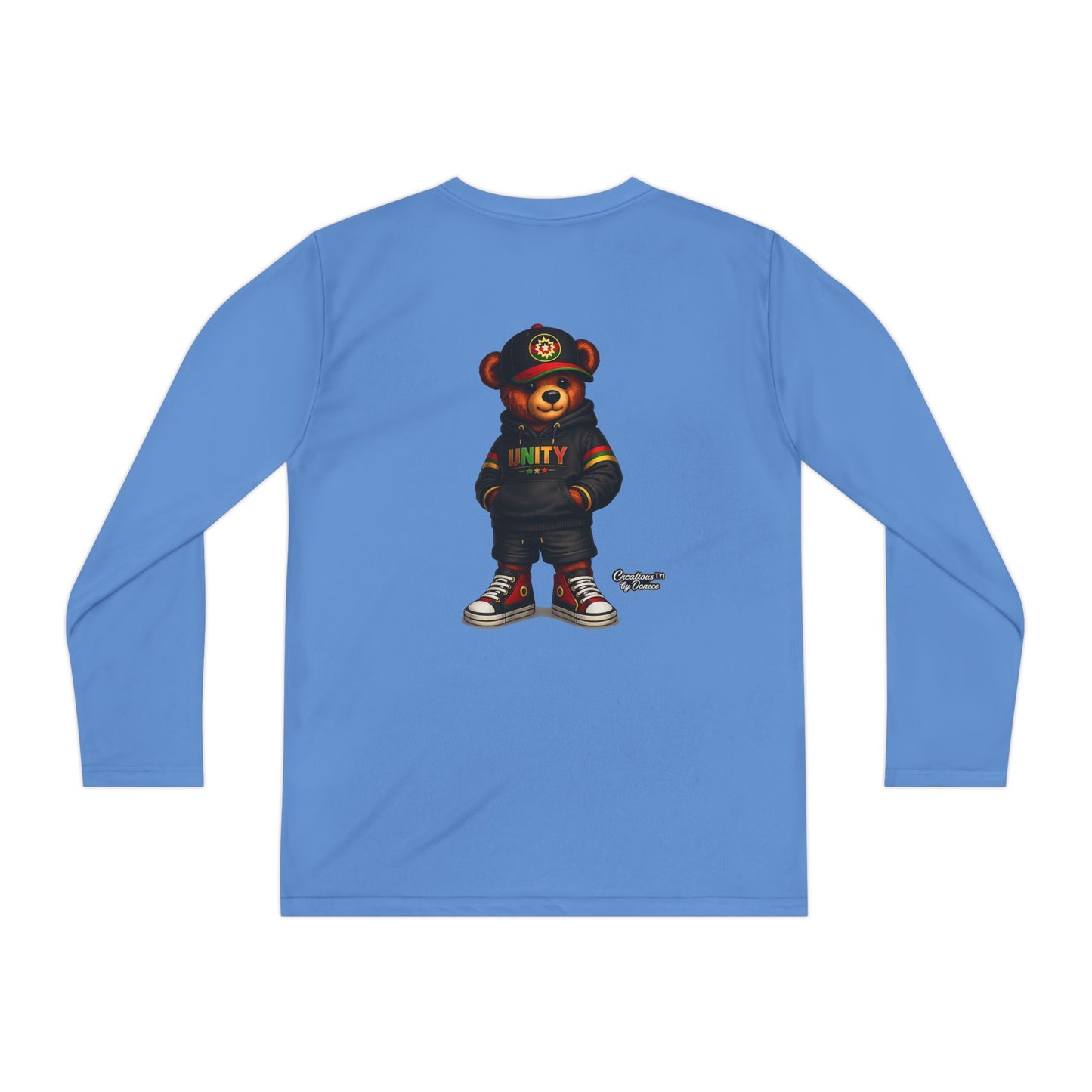 Youth Long Sleeve Tee — 'Unity' Streetwear Bear Graphic