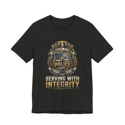 Police Badge 'Serving With Integrity' T-Shirt