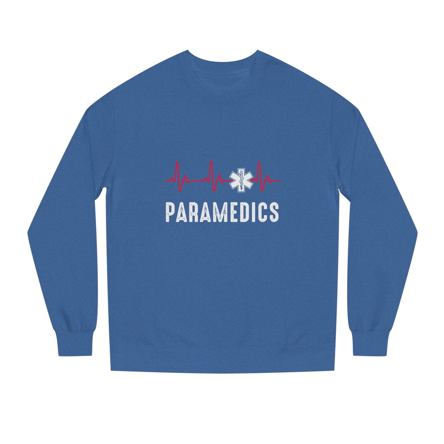 Paramedics Crewneck Sweatshirt — EMS Star of Life Heartbeat Design