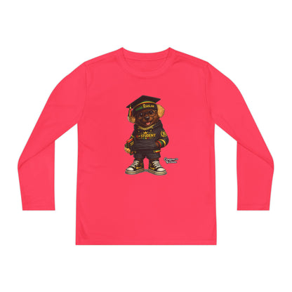 Youth Long Sleeve Tee — Graduation Bear Design