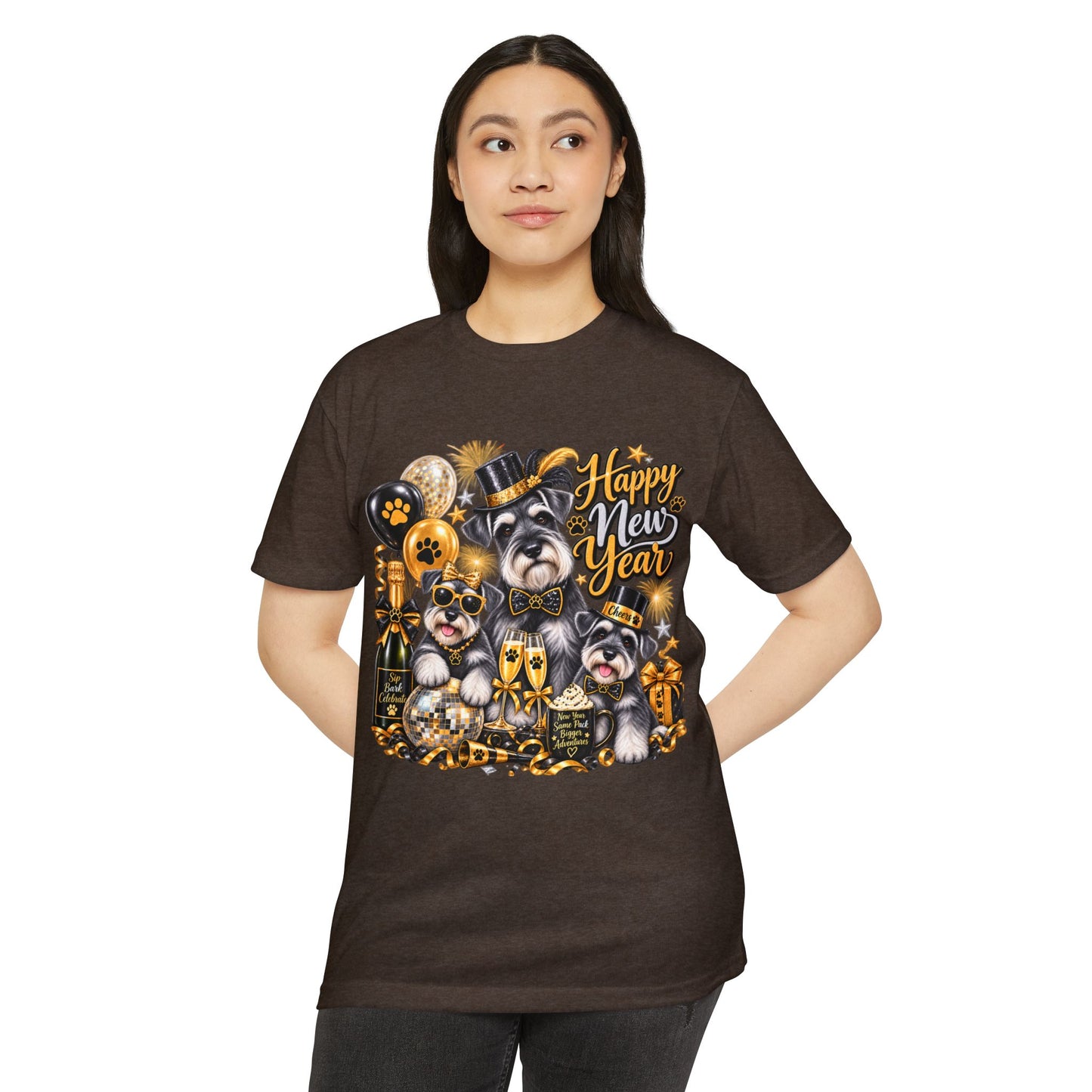 Happy Mew Year T-Shirt — Cute Cats New Year Celebration Tee