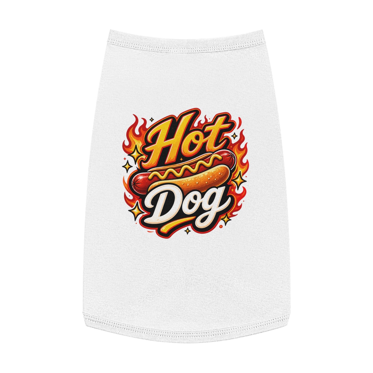 Hot Dog Pet Tank Top — Funny Grilling Graphic Dog Shirt