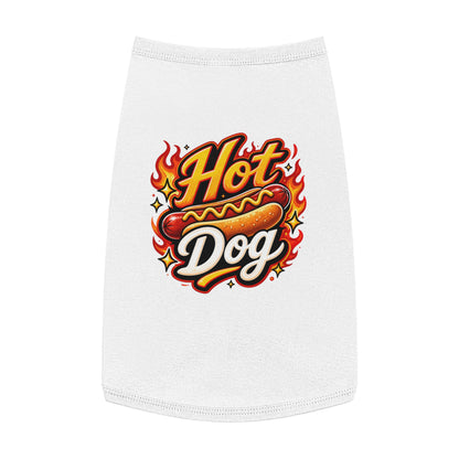 Hot Dog Pet Tank Top — Funny Grilling Graphic Dog Shirt
