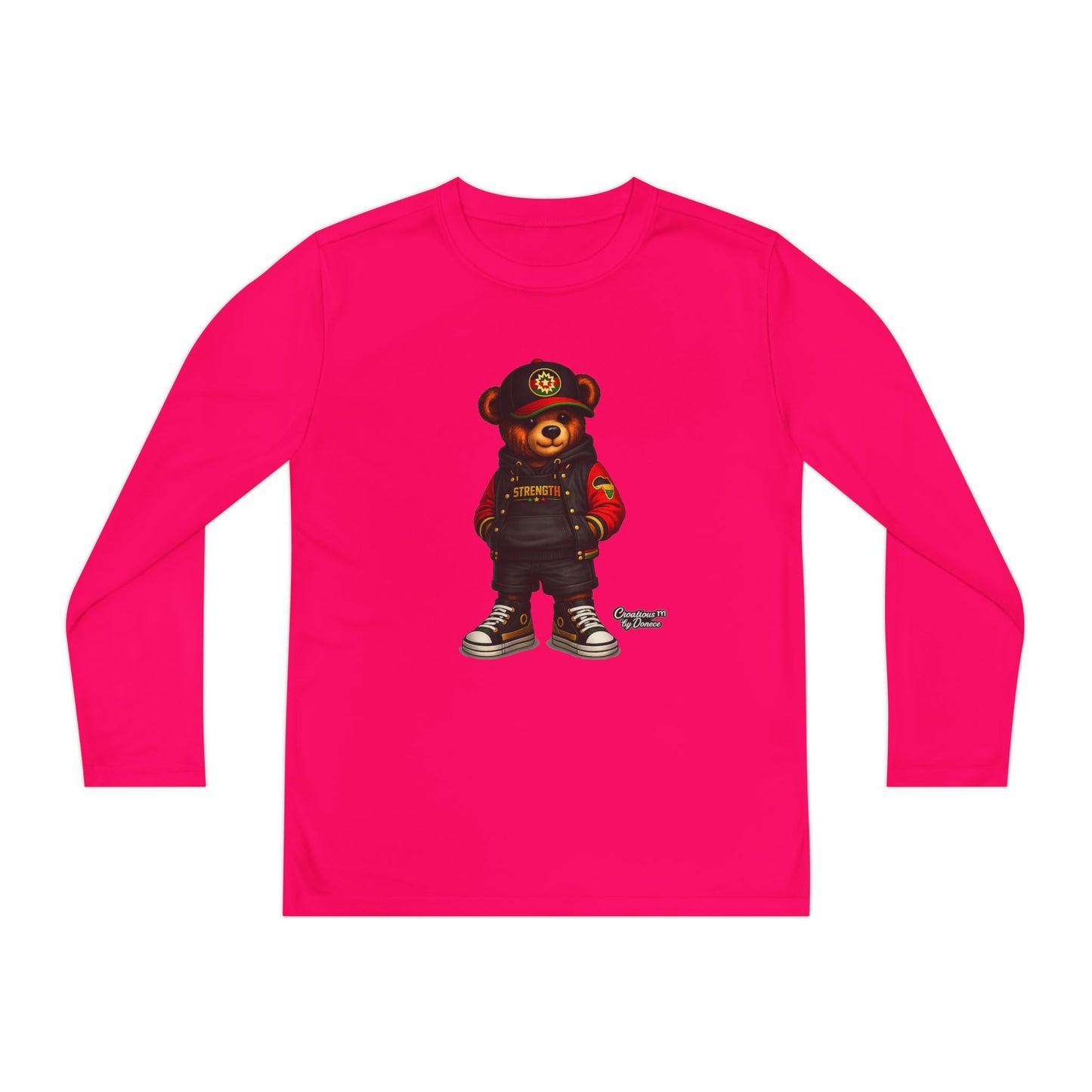 Youth Long Sleeve Tee — Urban Bear Graphic