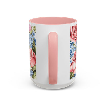 Mother's Day Butterfly Floral Coffee Mug – "Happy Mother's Day" Accent Mug (11/15 oz)