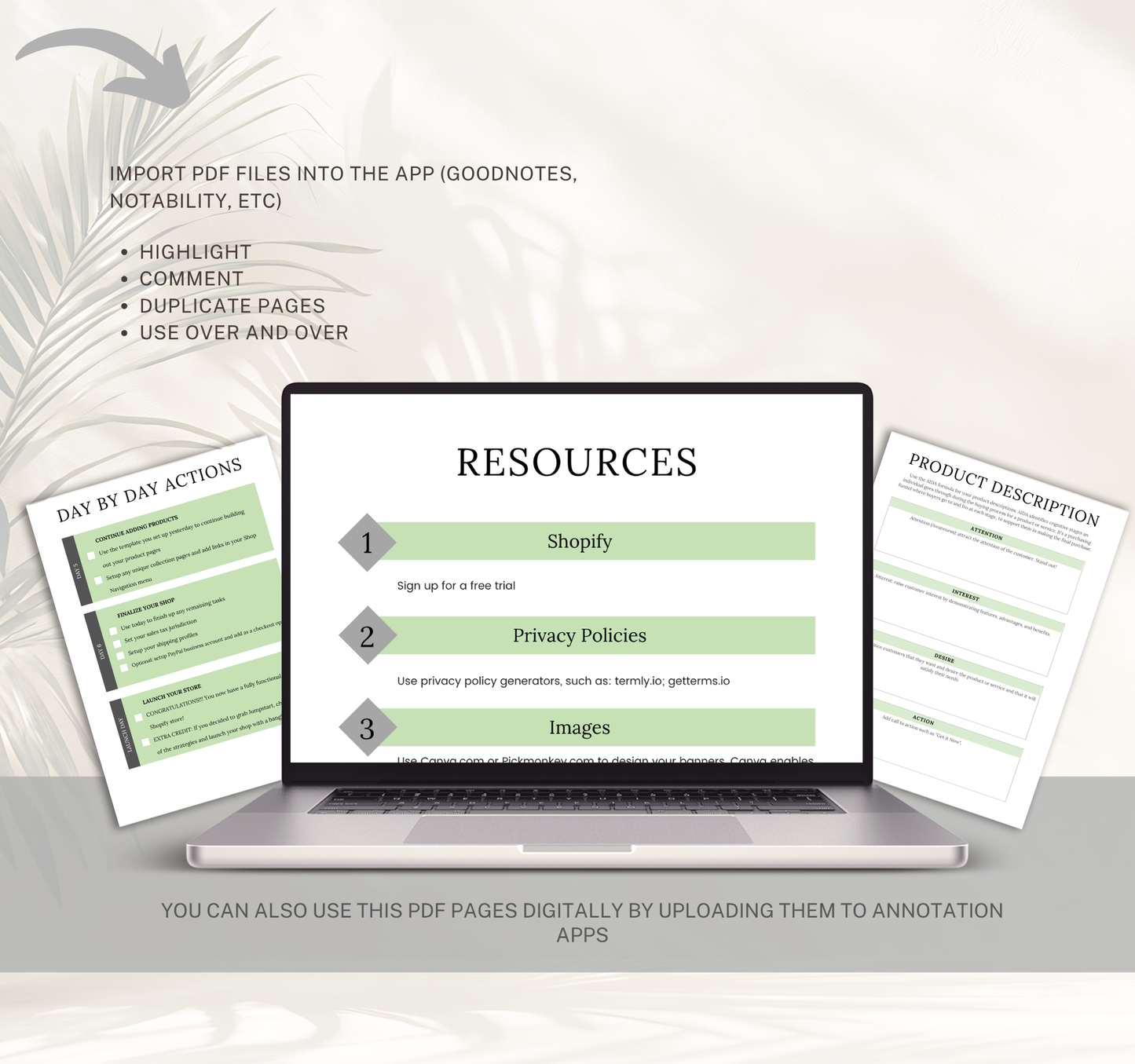 Shopify Business Planner | Editable Canva eCommerce Strategy & Store Growth Digital Planner