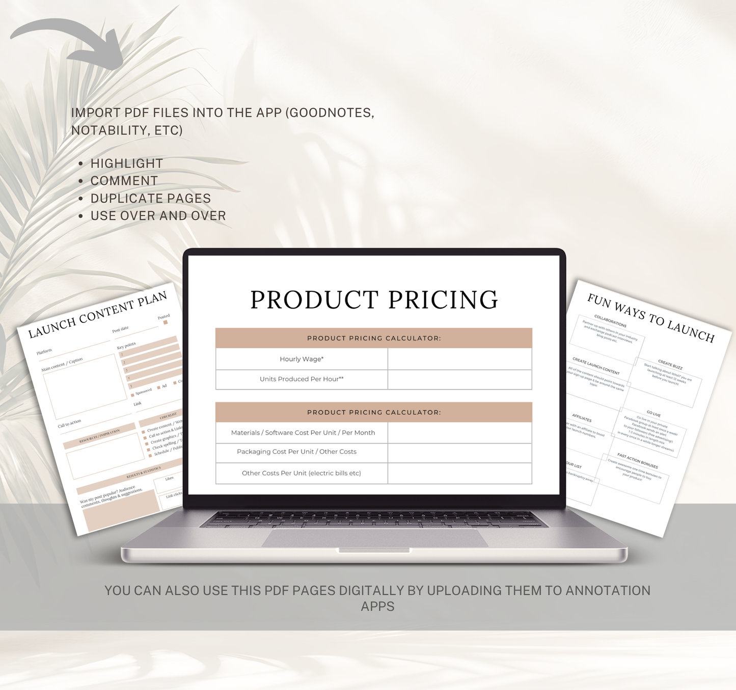 Digital Product Planner | PDF Planner for Online Business & Product Launches
