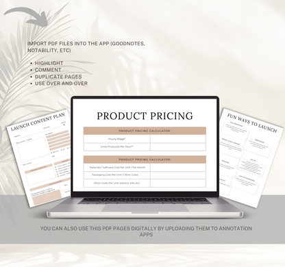Digital Product Planner | PDF Planner for Online Business & Product Launches