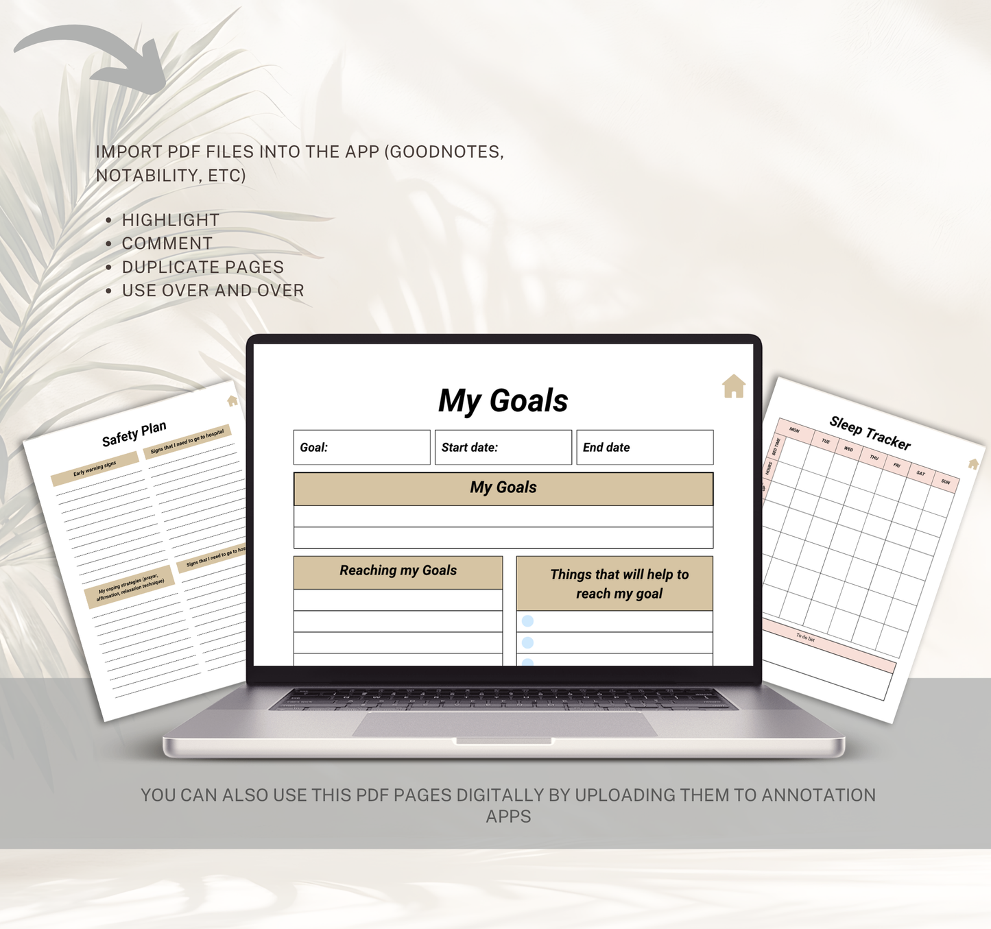 Vision Board Planner | Goal Setting & Manifestation Digital Planner