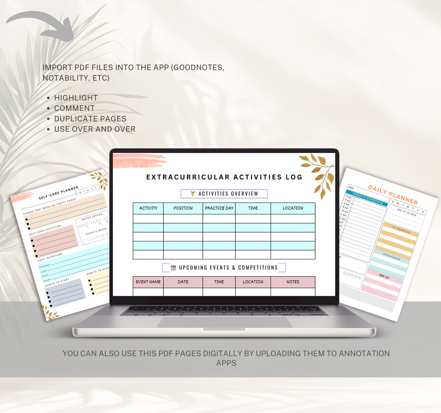 College Planner | Academic & Study Digital Planner PDF for Students