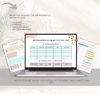 College Planner | Academic & Study Digital Planner PDF for Students