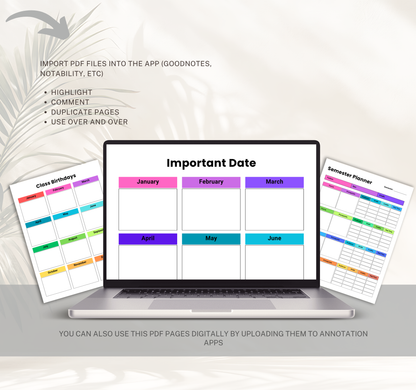 Teacher Planner | Lesson Planning & Classroom Organization PDF