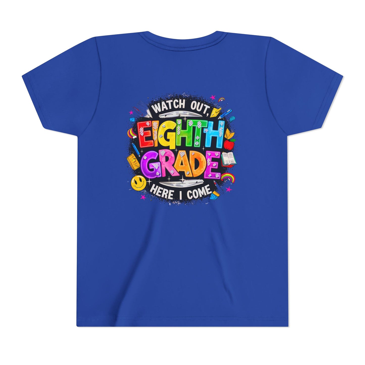 Eighth Grade Kids T‑Shirt — "Watch Out, Eighth Grade Here I Come" Back-to-School Tee