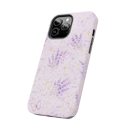 Faith Grace Blessed Phone Case | Christian Floral iPhone Case