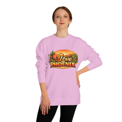 I Love Phoenix Sweatshirt — Desert Sunset Graphic Crewneck
