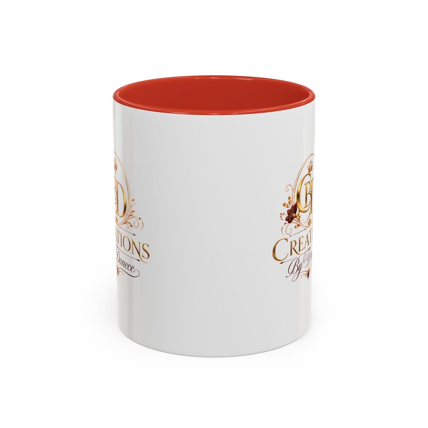 Accent Coffee Mug — Creations By Donece Logo Ceramic Mug (11/15 oz)